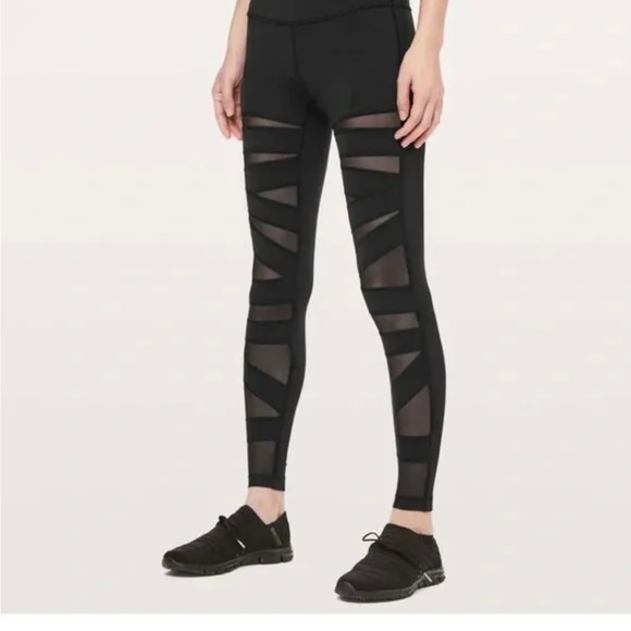 Lululemon Wunder Under High-Rise Tight Tech Mesh 28” - Picture 1 of 6